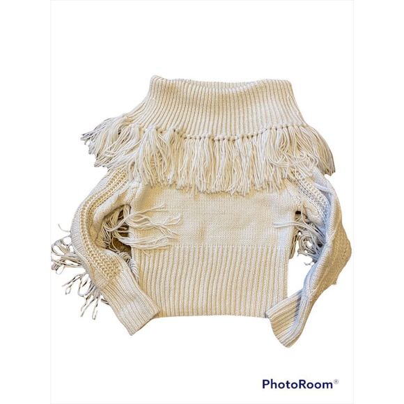 Vintage Willow Root Cropped Cowl Neck Sweater - Picture 2 of 11